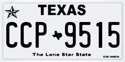 TX license plate CCP9515