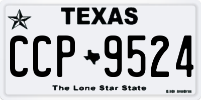 TX license plate CCP9524