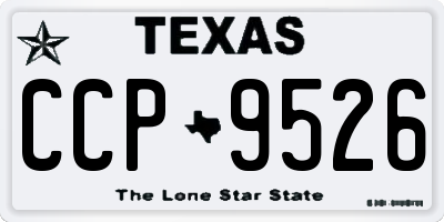 TX license plate CCP9526