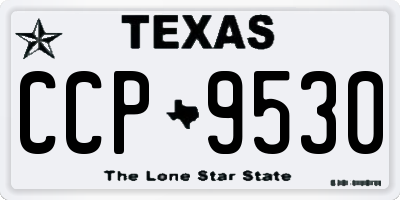 TX license plate CCP9530