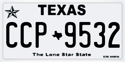 TX license plate CCP9532