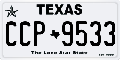 TX license plate CCP9533