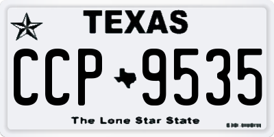 TX license plate CCP9535