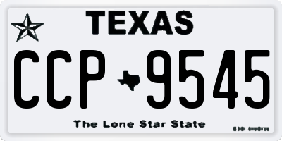 TX license plate CCP9545