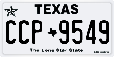 TX license plate CCP9549
