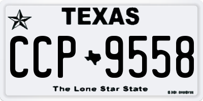 TX license plate CCP9558