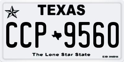 TX license plate CCP9560