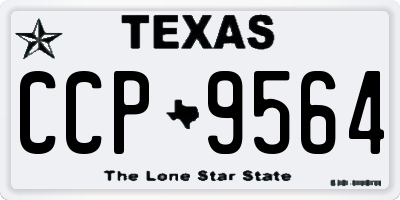TX license plate CCP9564