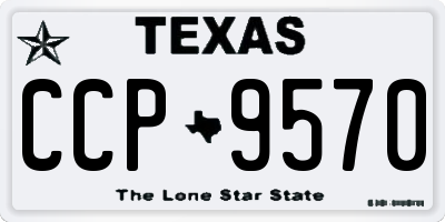 TX license plate CCP9570