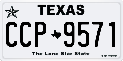 TX license plate CCP9571