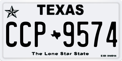 TX license plate CCP9574