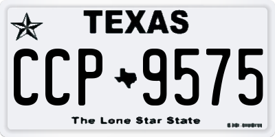 TX license plate CCP9575