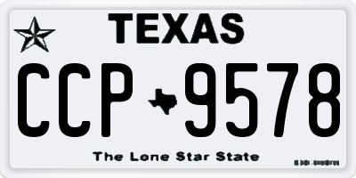TX license plate CCP9578