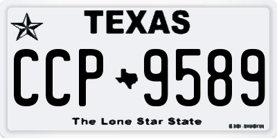 TX license plate CCP9589