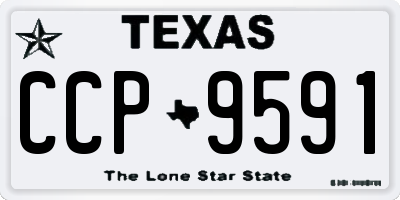 TX license plate CCP9591