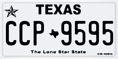 TX license plate CCP9595