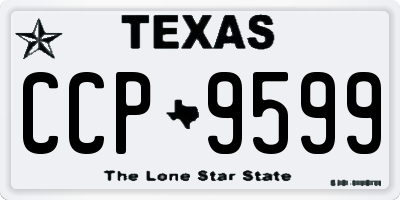 TX license plate CCP9599
