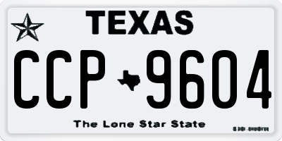 TX license plate CCP9604