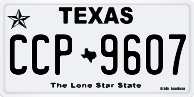 TX license plate CCP9607