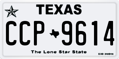 TX license plate CCP9614
