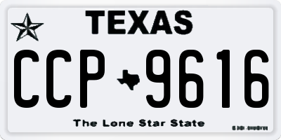 TX license plate CCP9616