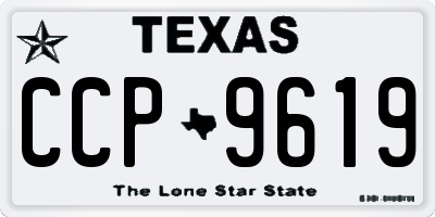 TX license plate CCP9619