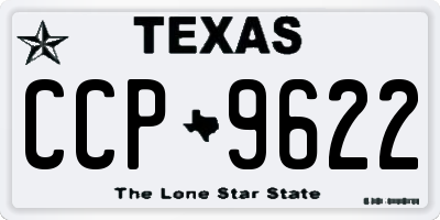 TX license plate CCP9622