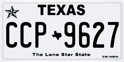 TX license plate CCP9627