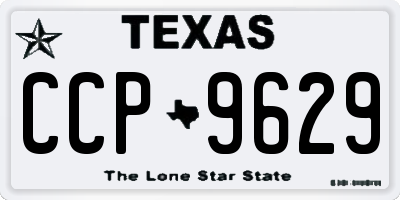 TX license plate CCP9629