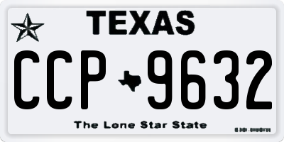 TX license plate CCP9632