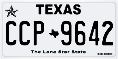 TX license plate CCP9642