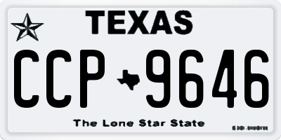 TX license plate CCP9646