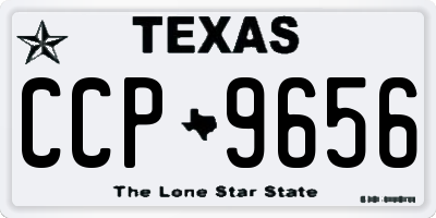 TX license plate CCP9656