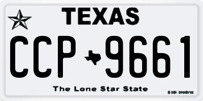 TX license plate CCP9661