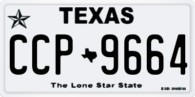TX license plate CCP9664