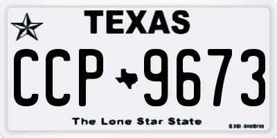 TX license plate CCP9673