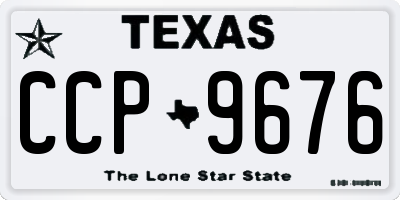 TX license plate CCP9676