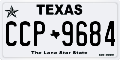 TX license plate CCP9684