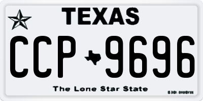 TX license plate CCP9696