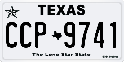 TX license plate CCP9741
