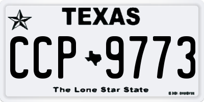 TX license plate CCP9773