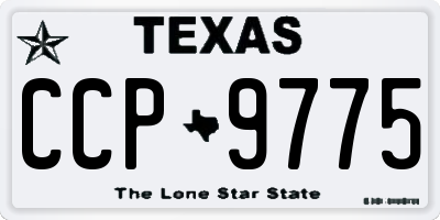 TX license plate CCP9775