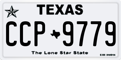 TX license plate CCP9779