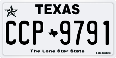 TX license plate CCP9791