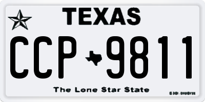 TX license plate CCP9811