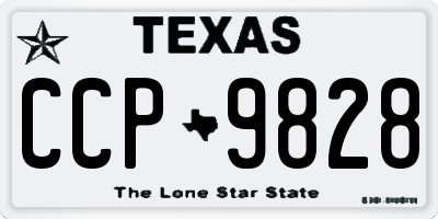 TX license plate CCP9828