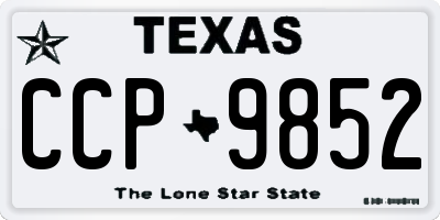 TX license plate CCP9852