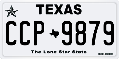 TX license plate CCP9879