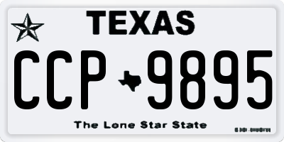 TX license plate CCP9895