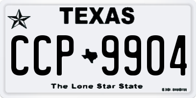 TX license plate CCP9904